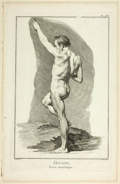 Diseño: Figura académica, de Encyclopédie de Benoit Louis Prevost