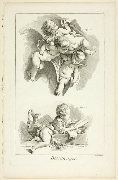 Diseño: Niños, de Encyclopédie de Benoit Louis Prevost