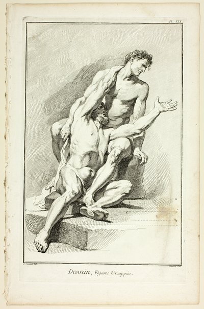 Diseño: Figuras agrupadas, de Encyclopédie de Benoit Louis Prevost
