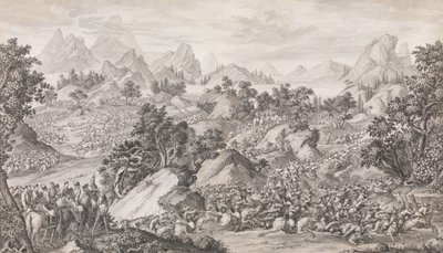 La batalla de Qos-qulaq, 1774 de Benoit Louis Prevost