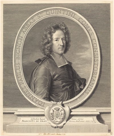 J.P. Bignon de Benoît Audran I after Joseph Vivien
