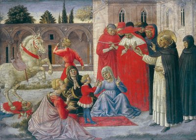 Milagro de San Domingo San Domingo resucitando a Napoleone Orsini, ca 1462 de Benozzo Gozzoli