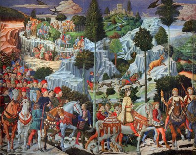 Procesión del rey más joven de Benozzo Gozzoli