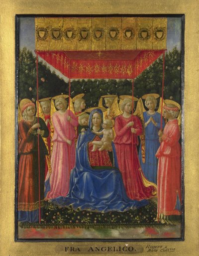 La Virgen y el Niño con ángeles, c. 1450 de Benozzo Gozzoli