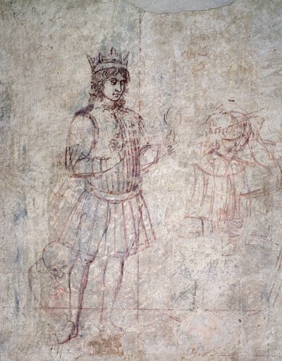 Adoración de los Magos (detalle de sinopia) de Benozzo di Lese di Sandro Gozzoli