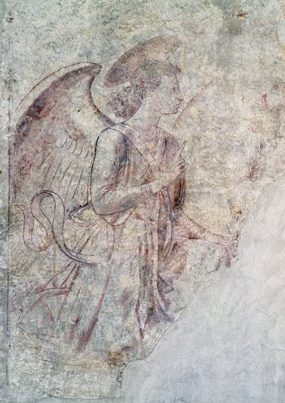Ángel de la Anunciación (detalle) de Benozzo di Lese di Sandro Gozzoli