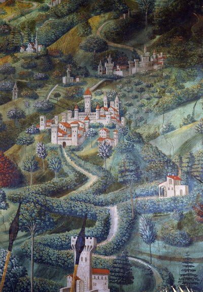 Castillos (detalle) de Benozzo di Lese di Sandro Gozzoli