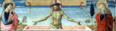 Cristo resucitado de la tumba (detalle) de Benozzo di Lese di Sandro Gozzoli