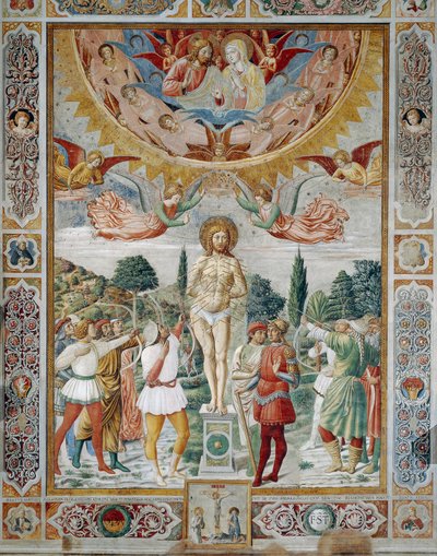 Martirio de San Sebastián de Benozzo di Lese di Sandro Gozzoli