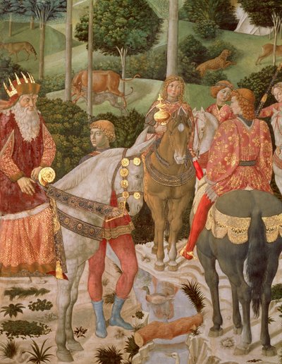 Piero de Medici (1416-69) como Gaspar, (detalle) de Benozzo di Lese di Sandro Gozzoli