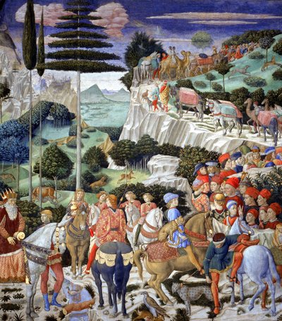 Procesión del rey más antiguo, 1459-60 de Benozzo di Lese di Sandro Gozzoli
