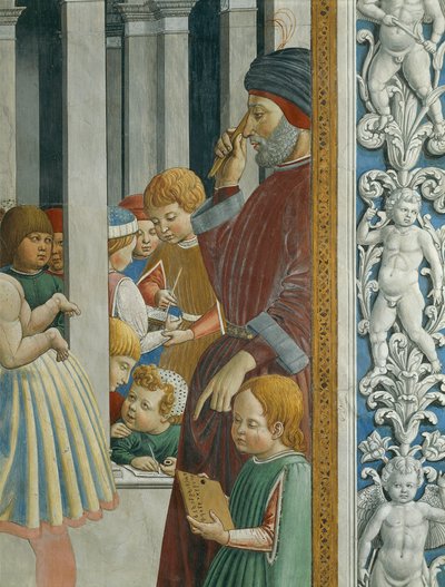 Historias de San Agustín: Maestro y alumnos de Benozzo di Lese di Sandro Gozzoli