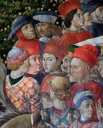 El Viaje de los Magos (detalle) de Benozzo di Lese di Sandro Gozzoli