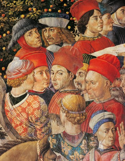 La cabalgata de los Reyes Magos de Benozzo di Lese di Sandro Gozzoli