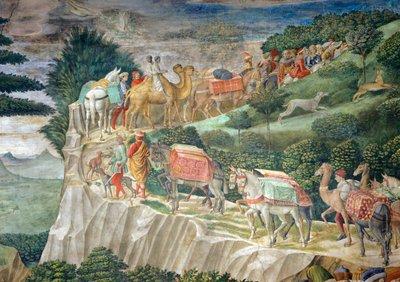La cabalgata de los Magos de Benozzo di Lese di Sandro Gozzoli