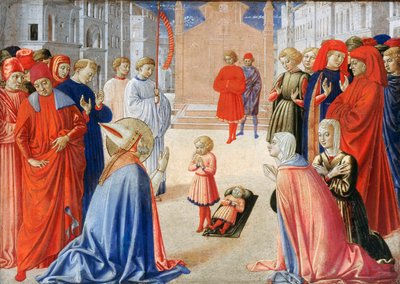 San Zenobio resucita a un niño de Benozzo di Lese di Sandro Gozzoli