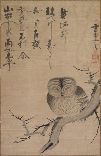 Búho, 1630-1640 de Bensaku Tsuda