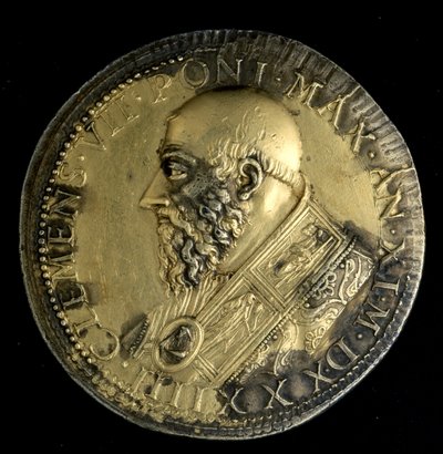 Medallón con el Retrato del Papa Clemente VII de Benvenuto Cellini