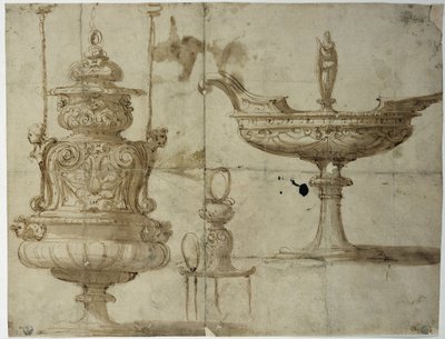 Estudio para platería de Benvenuto Cellini