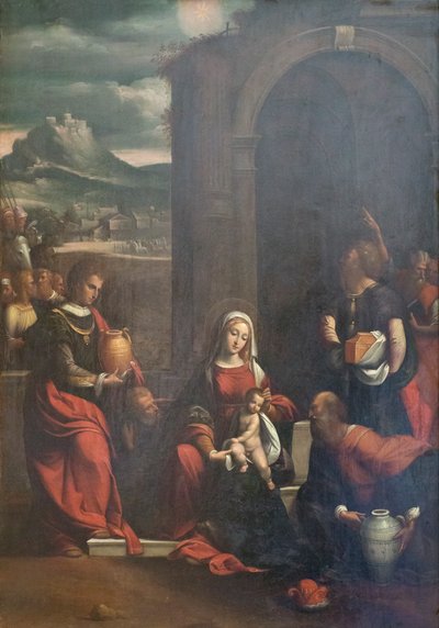 Adoración de los Reyes Magos de Benvenuto Tisi da Garofalo
