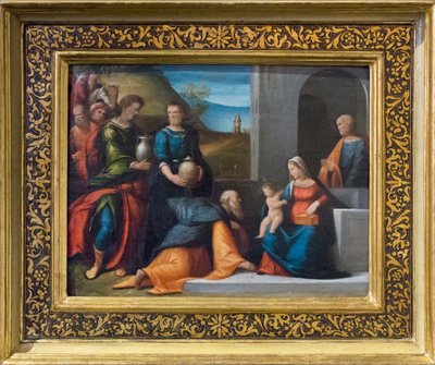 Adoración de los Reyes Magos de Benvenuto Tisi da Garofalo