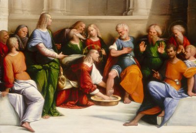 Cristo lavando los pies de los discípulos, c. 1520-1525 de Benvenuto Tisi da Garofalo