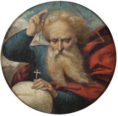 Dios bendiciendo la tierra, por Garofalo, Benvenuto Tisi da de Benvenuto Tisi da Garofalo