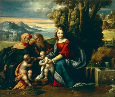 Santa Conversación de Benvenuto Tisi da Garofalo