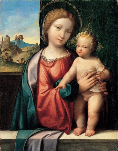 La Madonna con el Niño, 1512 de Benvenuto Tisi da Garofalo