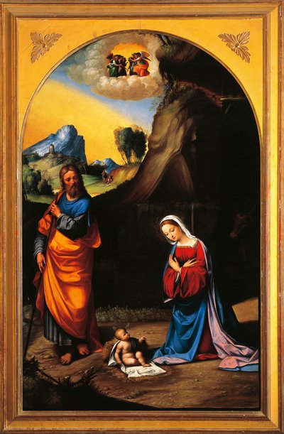 Natividad, por Benvenuto Garofalo de Benvenuto Tisi da Garofalo