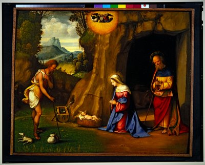 Adoración de los pastores (panel) de Benvenuto Tisi da Garofalo