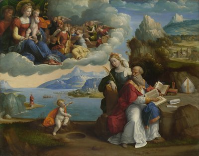 La visión de San Agustín, c. 1520 de Benvenuto Tisi da Garofalo
