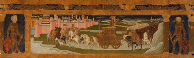 Panel Predella: Triunfo de David (pintura sobre madera) de Benvenuto di Giovanni