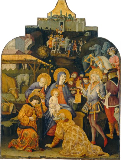 La adoración de los magos de Benvenuto di Giovanni
