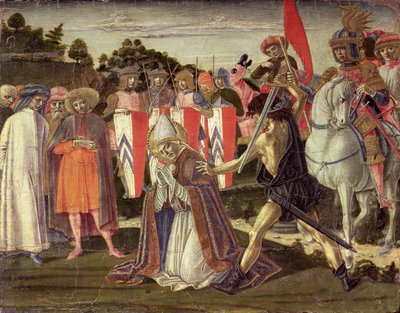 El martirio de San Fabián (panel) de Benvenuto di Giovanni