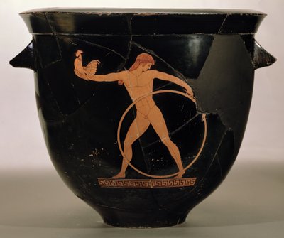 Crátera de campana de figuras rojas áticas que representa a Ganimedes, griego, c.500-480 a.C. de Berlin Painter