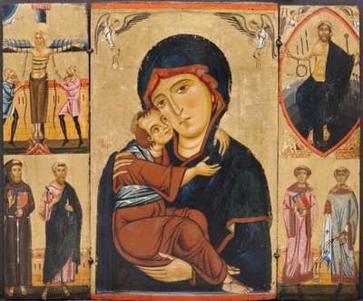 Virgen y niño con santos, c.1230s de Berlinghiero Berlinghieri