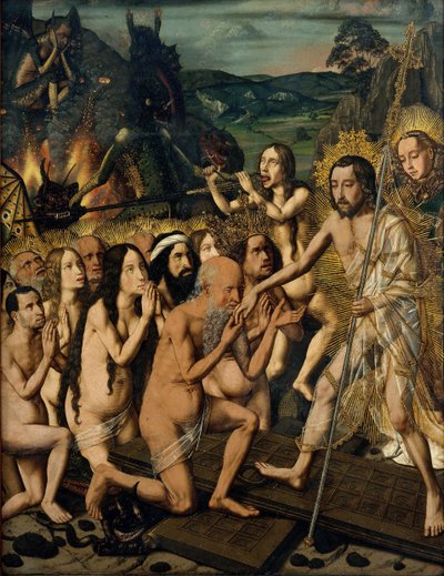 Descenso de Cristo al Limbo, c.1475 (óleo sobre madera) de Bermejo