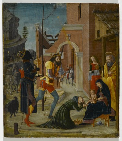 La adoración de los magos, c.1485-95 de Bernadino Jacobi Butinone