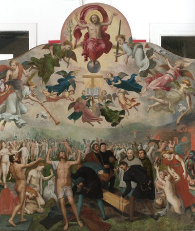 El Juicio Final y el entierro de los muertos de Bernaert van (circle of) Orley