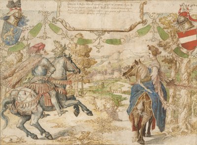 Otto, Conde de Nassau y su Esposa Adelheid van Vianen de Bernaert van Orley