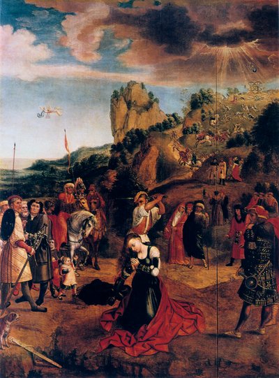 El martirio de Santa Catalina, siglo XVI de Bernard van Orley