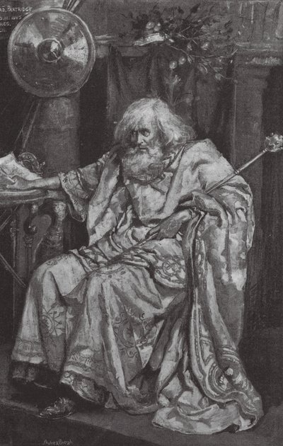 Rey Lear (litografía) de Bernard (after) Partridge