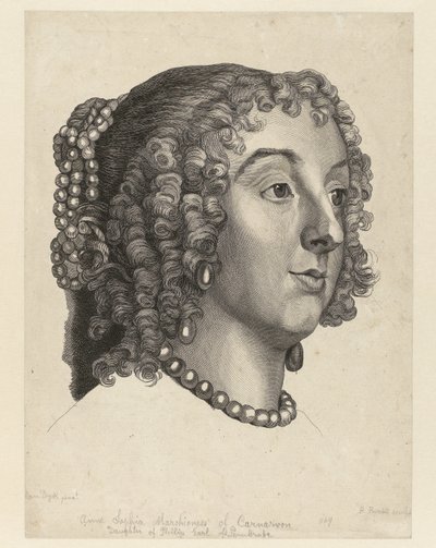 Portret de Anna Sophia de Carnarvon de Bernard Baron
