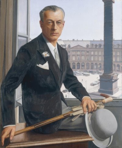 Autorretrato en la plaza Vendôme de Bernard Boutet de Monvel