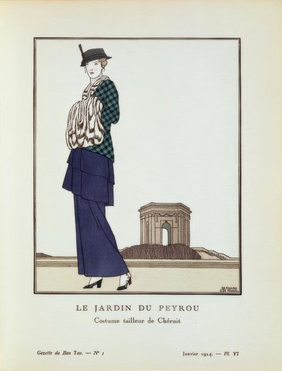 El jardín de Peyrou - Traje de Chéruit de Bernard Boutet de Monvel