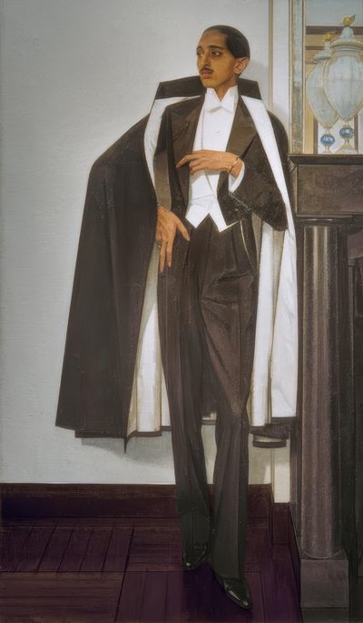 Maharajá Yeshwant Rao Holkar II de Indore en occidental... de Bernard Boutet de Monvel