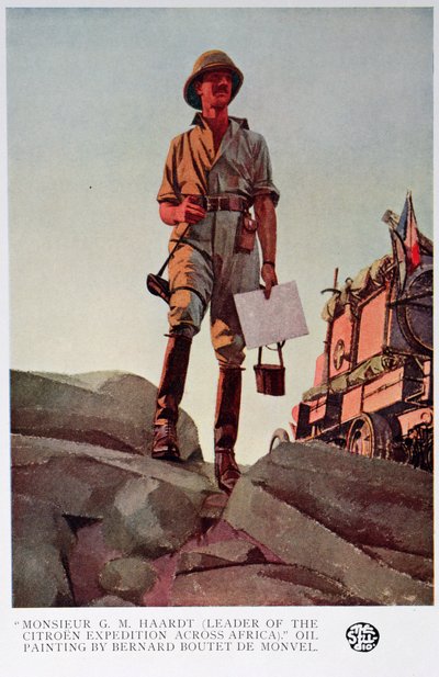 Sr. G. M. Haardt, Jefe de la Expedición Citroen a través de África de Bernard Boutet de Monvel