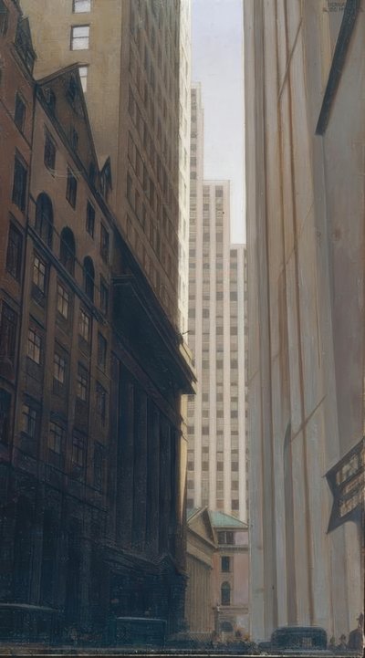 Vista de Wall Street de Bernard Boutet de Monvel
