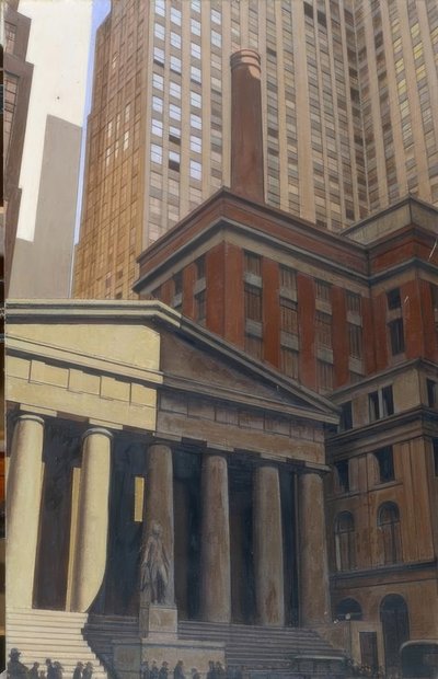 Vista de Wall Street de Bernard Boutet de Monvel